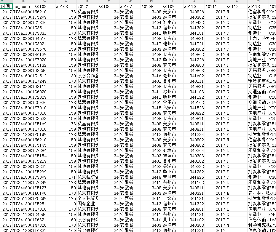 税调数据、税调与上市公司\工商匹配数据（2007-2017年）